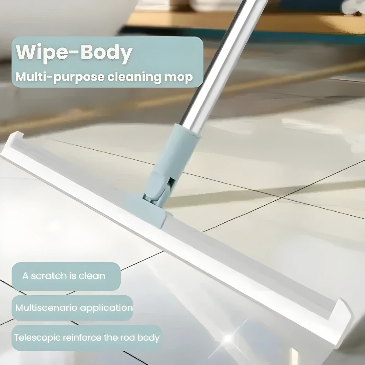 WipeX™ - 180° Rotating Silicone Wiper for Floor & Glass